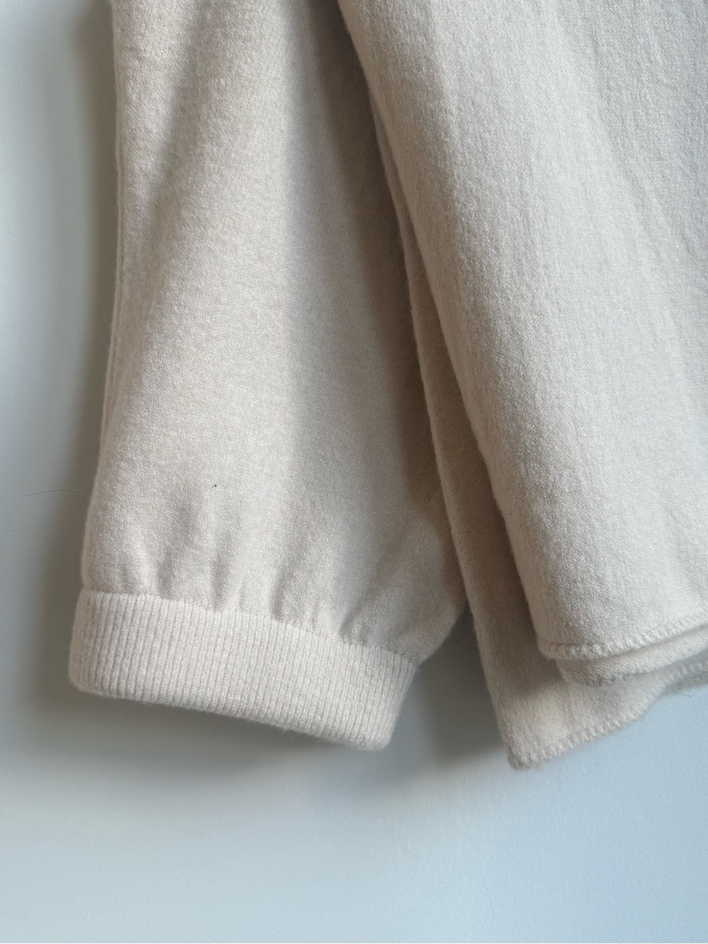 Wide Leg Knit Pants in Light Beige - Women - Picture 4 of 5